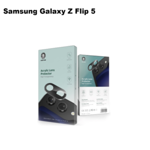Green Lion Acrylic Lens Protector for Samsung Galaxy Z Flip 5 - Black