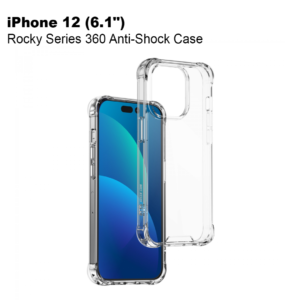 Green Rocky Series 360 Anti-Shock Case for iPhone 12 (6.1") - Clear