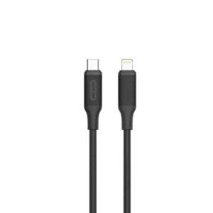 Green Lion USB-C to Lightning PVC Cable 2M - Black