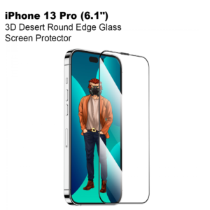 Green 3D Desert Round Edge Glass Screen Protector for iPhone 13 / 13 Pro (6.1") - Clear