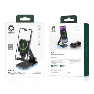 Green Lion 4 in 1 Magnetic Charger 15W - Black