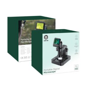 Green Lion Portable Digital Microscope 20X-100X Zoom - Black