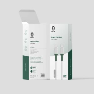 Green Lion USB-C to Type-C TPE Cable 1M PD 60W - White