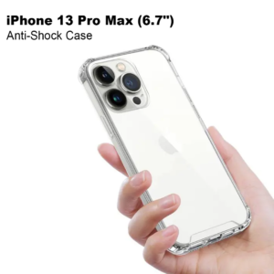 Green Anti-Shock Case for iPhone 13 Pro Max ( 6.7" ) - Clear