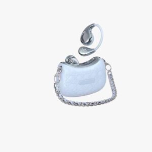 Porodo Soundtec Bluetooth ENC Earbuds with Ear-hook and Compact Bag-style - Blue