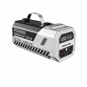 Green Lion Power Max 22.5W 50000mAh Power Bank - Silver