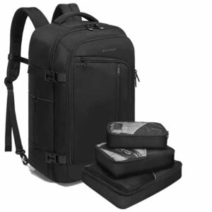BANGE 40L Travel Overnight Backpack - Black