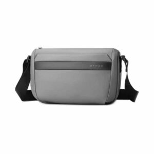 BANGE Men Crossbody Bag Waterproof Simple Business Bag - Gray