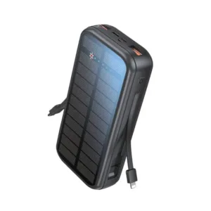 Green Lion PD2OW Solar 2 16000 mAh Power Bank -  Black