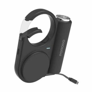 Porodo Outdoor Multifunctional Power Bank 5000mAh 5000mAh - Black