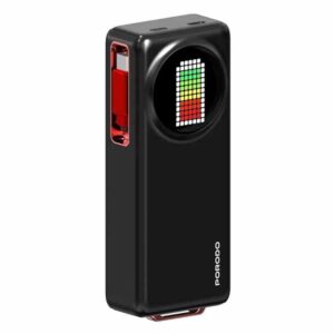 Porodo PD45W Power Bank 10000mAh with 68cm Retractable Cable - Black