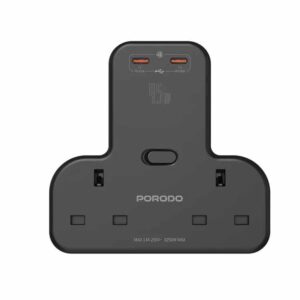 Porodo PD 45W 2C Port Adapter - Black