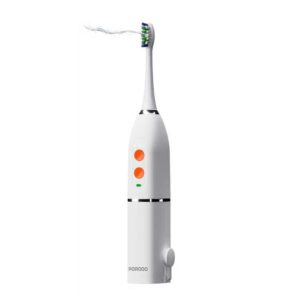 Porodo Lifestyle 1000mAh IPX7 Electric Toothbrush with Manual Mode 110ml Water Tank - White