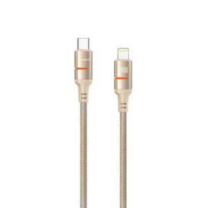 Porodo 30W Type-C to Lightning Braided Cable 1.2M - Gold