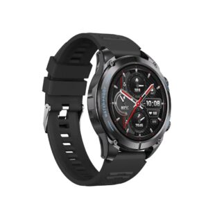 POWEROLOGY SMARTWATCH 1.43 AMOLED GPS+BT NAME -BLACK SPORT SILICONE STRAP