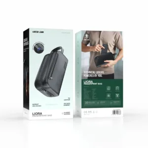 Green Lion Liora Finger Print Bag - Black