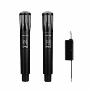 Green Lion Wireless Dual Mic Cordless Microphone - Black