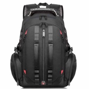 Bange Oxford Waterproof Unisex Travel Laptop 40L Backpack with USB Charging - Black
