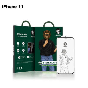 Green 9H Steve Glass Strong Full Screen Protector for iPhone 11 - Clear