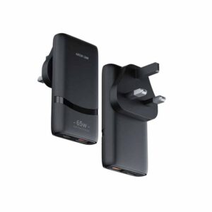 Green Lion 65W Gan Adapter Type-C and USB-A - Black