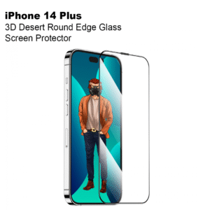 Green 3D Desert Round Edge Glass Screen Protector for iPhone 13 Pro Max/14 Plus ( 6.7"
