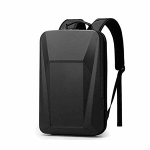 BANGE Hard Shell Compact Laptop Backpack with TSA Lock - Black
