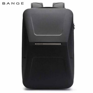 BANGE Hard Shell Backpack with USB Charging, TSA Lock, and Waterproof Design – Black