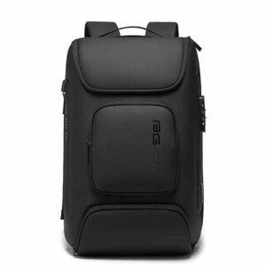 BANGE BG-7216plus Waterproof & Scratchproof Material Anti-Theft 3 Pin Lock, USB Port fit for 15.6 Inch Laptop Backpack - Black