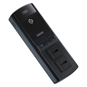 Powerology Car Charger 500W with Universal Sockets - Black