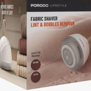 Porodo Rechargeable lint remover 600mAh 6 blades - White