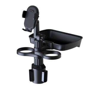 Green Lion Multi Functional Cup Holder + Food Tray - Black