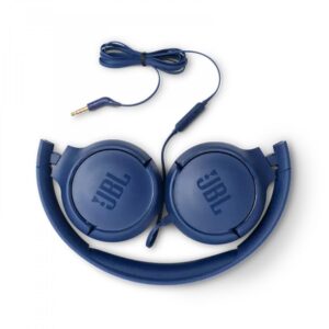 JBL T500 Wired On-Ear Headphones - Blue