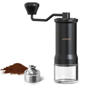 LePresso High Precision Conical Burr Grinder ( Glass Container ) 35g - Black