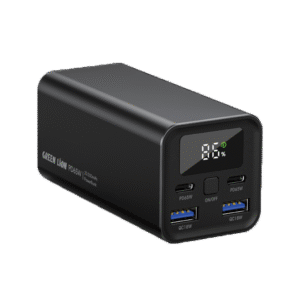 Green Lion Turbo Power Bank PD 65W 20000 mAh - Black