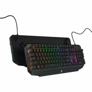 Porodo Gaming Mechanical Full Keyboard Rainbow - Cool Grey